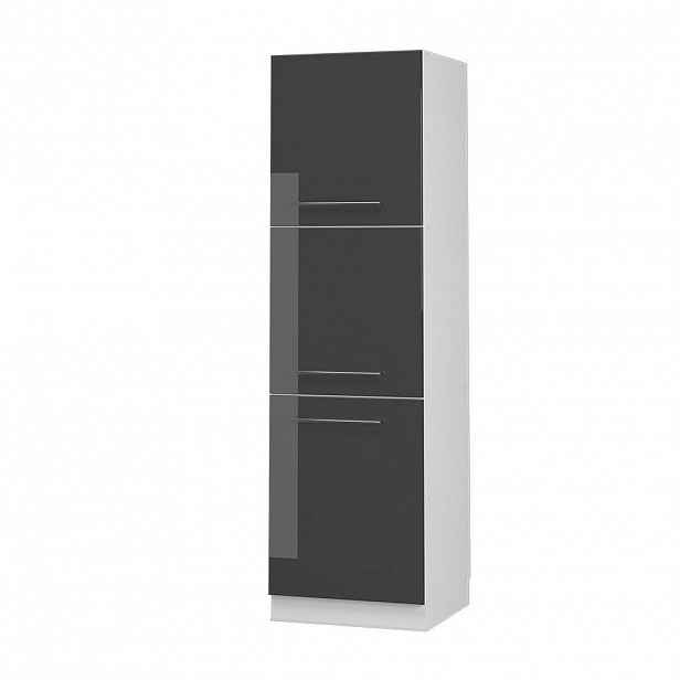 Vicco VYSOKÁ SKŘÍŇ Fame-Line, Antracitový vysoký lesk/Bílá, 60 cm