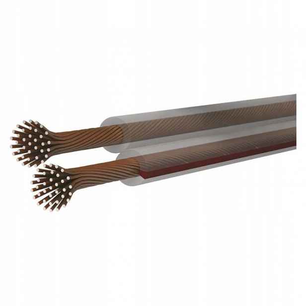 Dvojlinka Eco 2x2,5mm, průhledná, 100m
