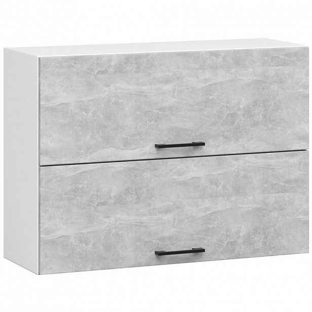 RAUMHIRSCH FURNITURE ZÁVĚSNÁ SKŘÍŇ Bílá, betonová 58/80/30