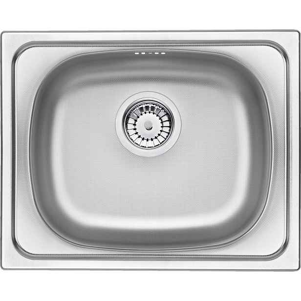 Techno nerez dekor Nerezový dřez, 1 bowl (ZEU_310A) /po/