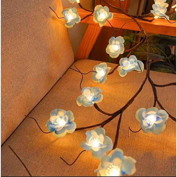 Lampa lampa Popínavá Břečťan Stromek strom Modré květy Sakura 130 cm