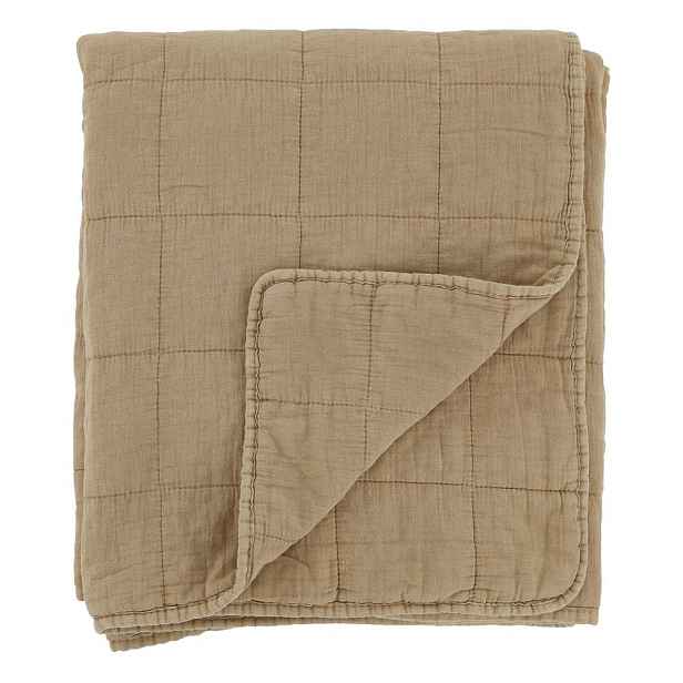 Medový přehoz s opraným vzhledem Aix Vintage Quilt - 130*180 cm Chic Antique