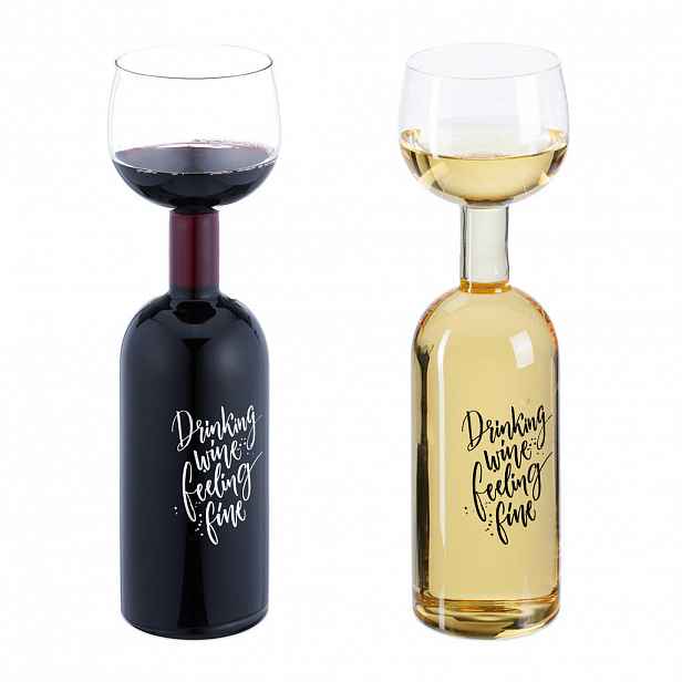 Relaxdays SKLENICE Transparentní 750 ml s nápisem