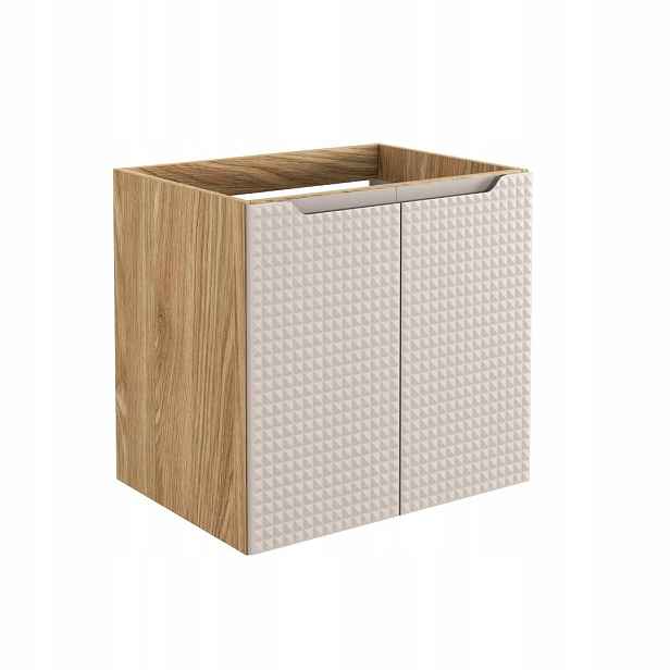 Szafka pod umywalkę 60cm 2 drzwi Luxor Beige