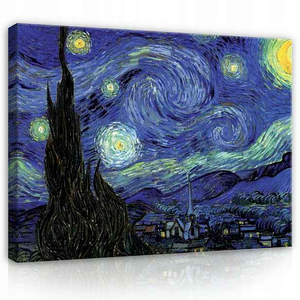 Obraz Na Plátně Plátno 100x75 Van Gogh Noc Nebe