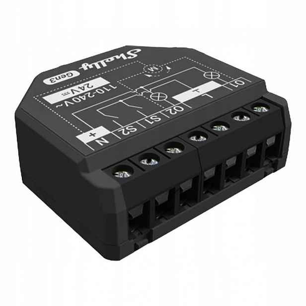 Shelly 2PM Gen3 2-channel Controller, WiFi/Bluetooth (energy measurement)