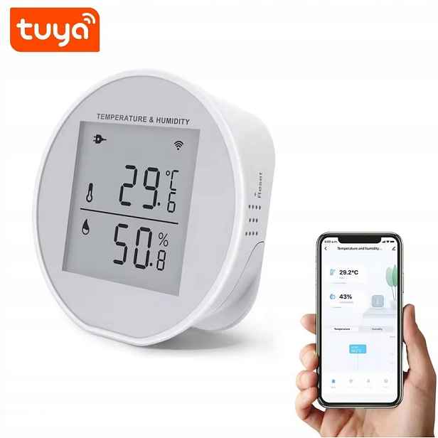 Teplotní Senzor Vlhkosti Na Baterie Tuya Smart V Wifi