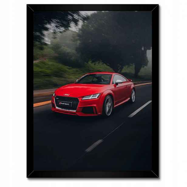 Plakáty v rámu 30x40 Červené Audi Auto