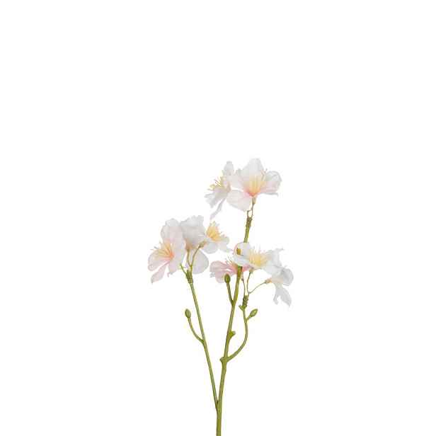 Dekorační umělá větvička s růžovými květy Kersenboom - 25 cm J-Line by Jolipa