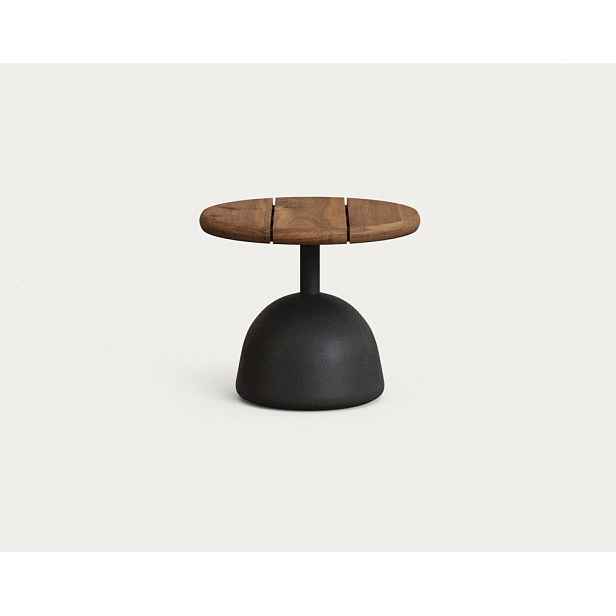 Kulatý zahradní konferenční stolek s deskou z akácie ø 43 cm Saura – Kave Home