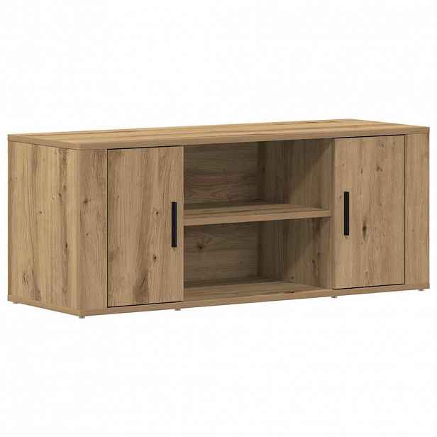 vidaXL Televizní skříň 100 x 35 x 40 cm dub artisan Kompozitní dřevo