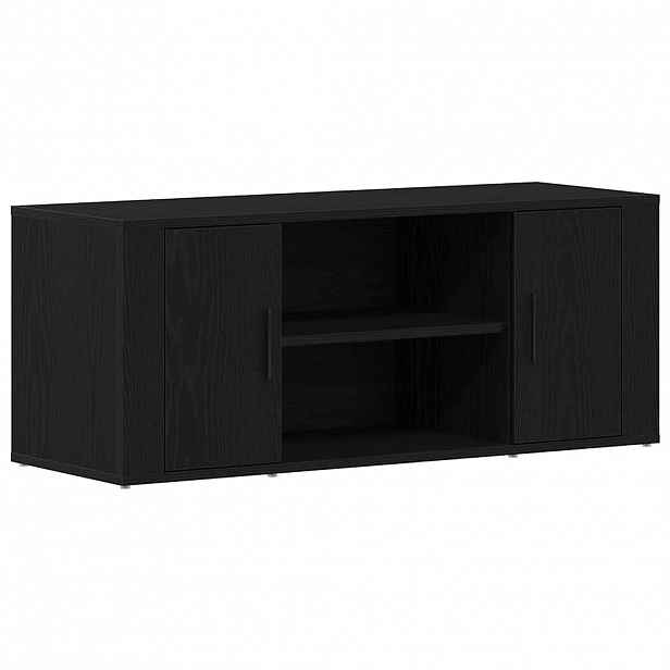 vidaXL Televizní skříň 100 x 35 x 40 cm Černý dub Kompozitní dřevo