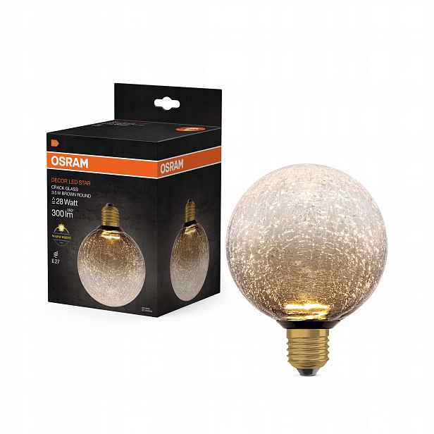 Led žárovka E27 Mrazivá koule 3.5W 300lm 2700K Dekorativní hnědá Osram