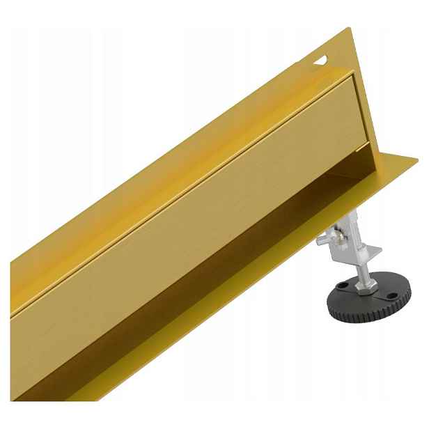 Lineární Odtok Boční Nástěnný Odtok 90 cm Zlatý