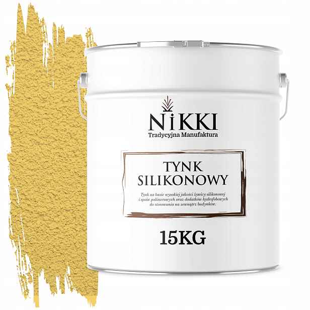 Silikonová Fasádní Omítka Žlutá Citronová F624 15KG Granulace 1.5mm