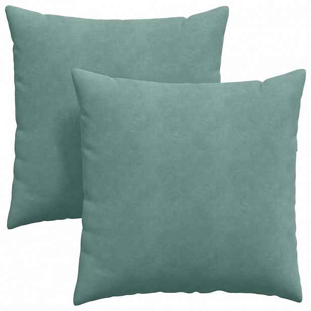 vidaXL Pohovkové polštáře 2 pcs Mořská zelená 60 x 60 cm