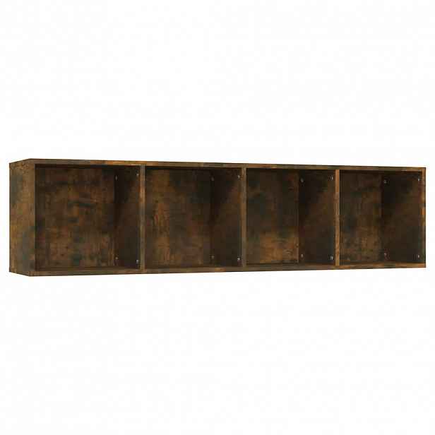 vidaXL Knihovna / TV skříňka kouřový dub 143x30x36 cm kompozitní dřevo