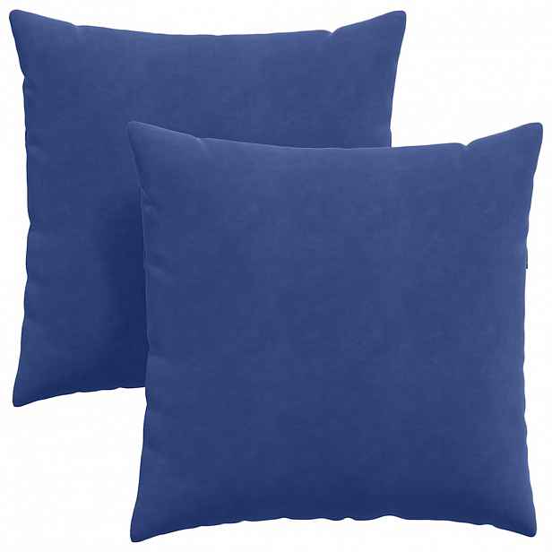 vidaXL Pohovkové polštáře 2 pcs Policová modrá 60 x 60 cm