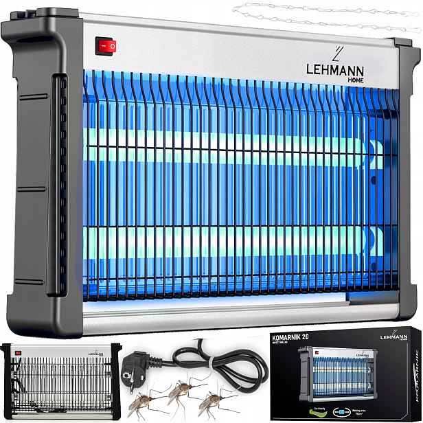Insekticidní Lampa Proti Komárům, Muchám, Hmyzu, Můrám, Vosám, Velká Elektrická Past Uv