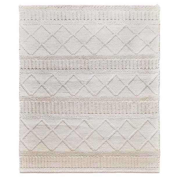 Ručně vázaný kusový koberec Geneva DE 7951 White Mix, 120x170, bílá, ložnice, Diamond Carpets India