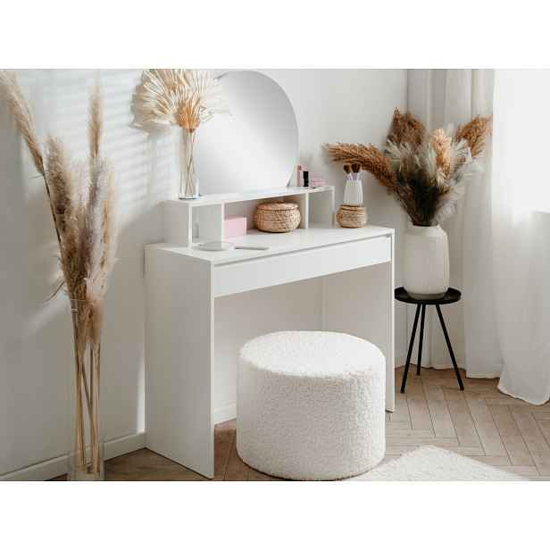 Toaletní stolek se zrcadlem Image, bílý