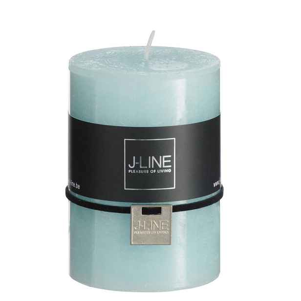 Tyrkysová svíčka Aqua válec  S -  Ø7*10 cm/48h J-Line by Jolipa