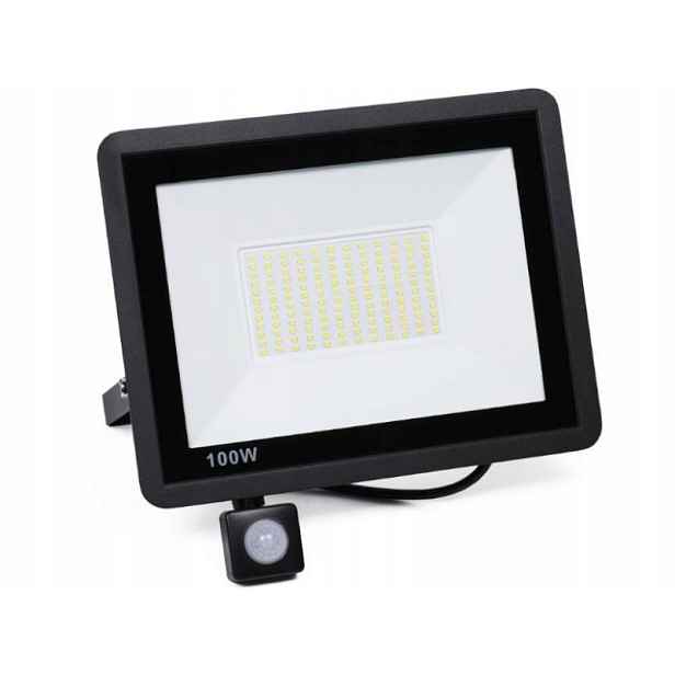 Halogenová lampa Vodotěsná Venkovní 100W IP65 Snímač pohybu soumraku