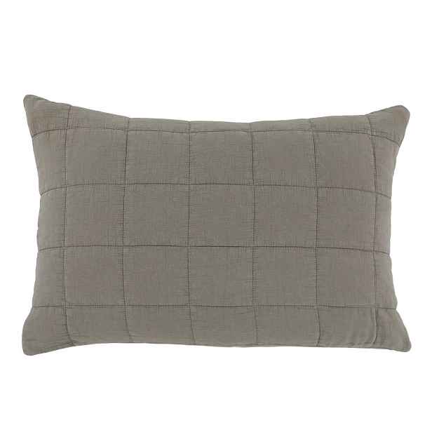 Zelený povlak na polštář s opraným vzhledem Aix Vintage Quilt - 60*40 cm Chic Antique