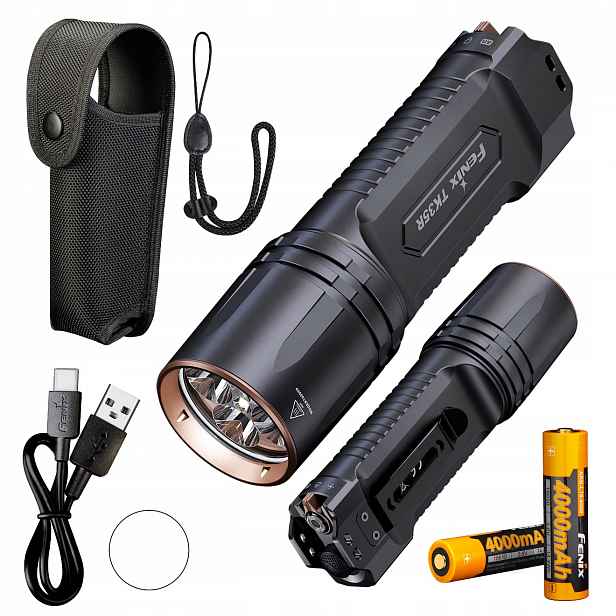 Led svítilna Fenix TK35R 5800 lm, dosvit 610 m, Uv 3W a 1,5W, Usb-c