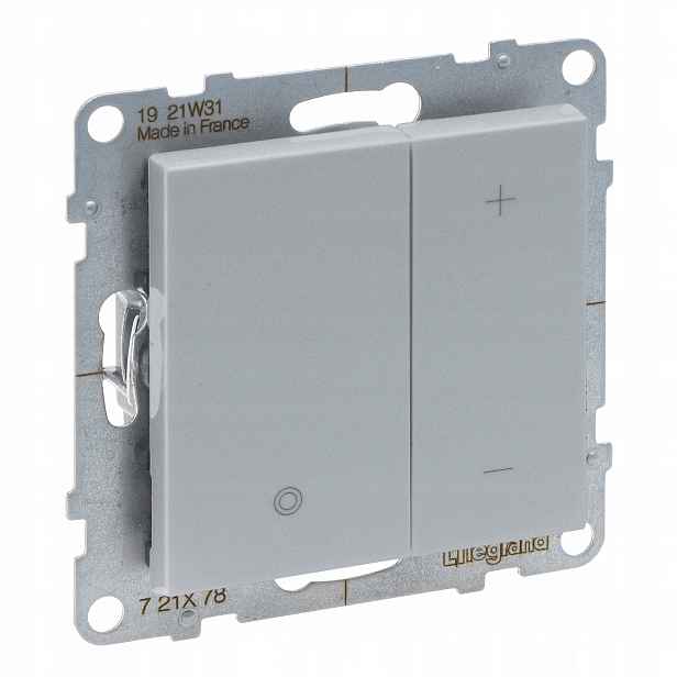 Legrand Suno Aluminium Tlačítkový odkapávač 5-75 W pro Led lampy 721378