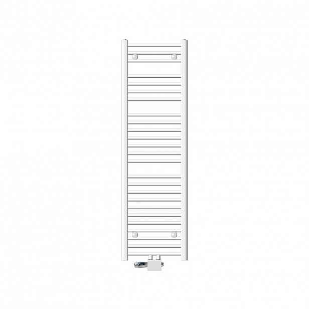 LuxeBath KOUPELNOVÝ radiátor Sahara 400 x 1500 mm, bílý, rovný, s univerzálním ventilem