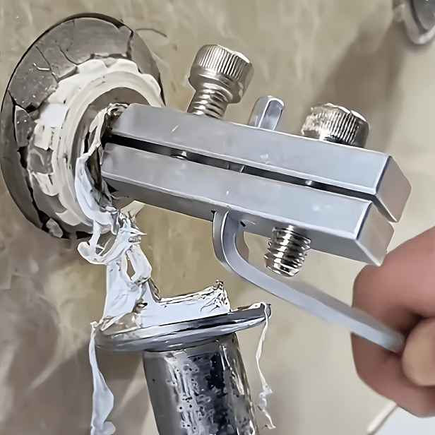 TEMU Sada 3 ks nastavitelných kovových nástrojů pro odstranění trubek 2,5*0,51 palce, rychlý nástroj pro extrakci zlomených šroubů z kohoutků,