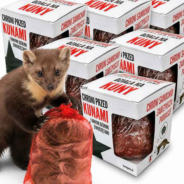 6x přívěsek Kunagone odpuzovač kun do auta, domu, na půdu, do garáže
