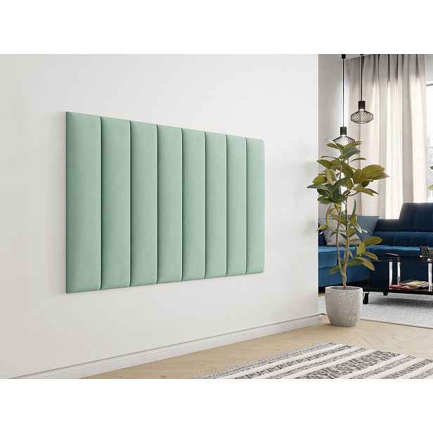 Čalouněný nástěnný panel 80x20 PAG - tyrkysový