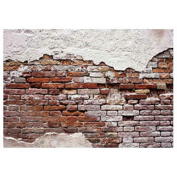 Fototapeta Cihla 3D Stará imitace betonu 254x184