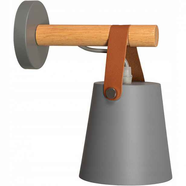 Nástěnná lampa Kovová nástěnná lampa s páskem Šedá