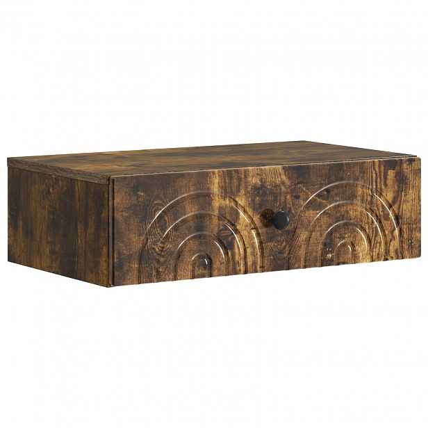 vidaXL Nástěnný boční stůl 59 x 34,5 x 17 cm Kompozitní dřevo