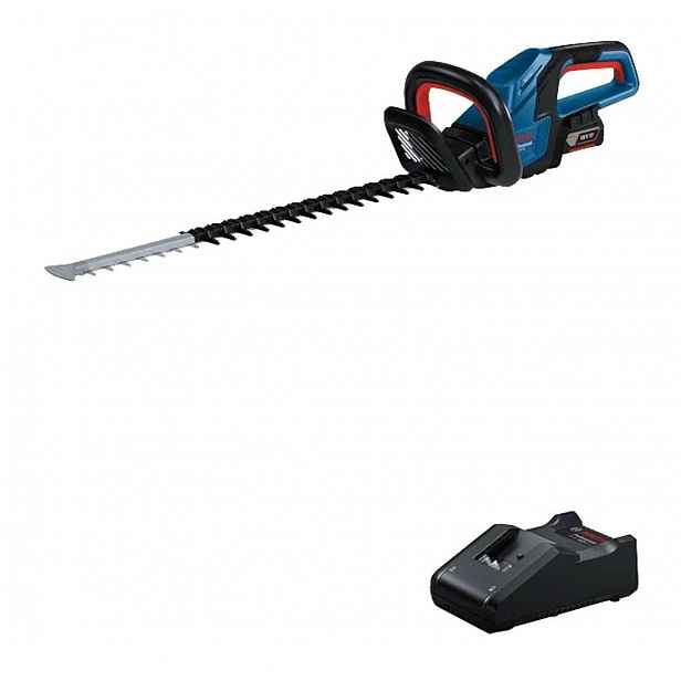 Bosch - 18V AKU plotové nůžky GHE 18V-60, 1x aku 4,0 AH Li-Ion, nabíječka 06008C9001