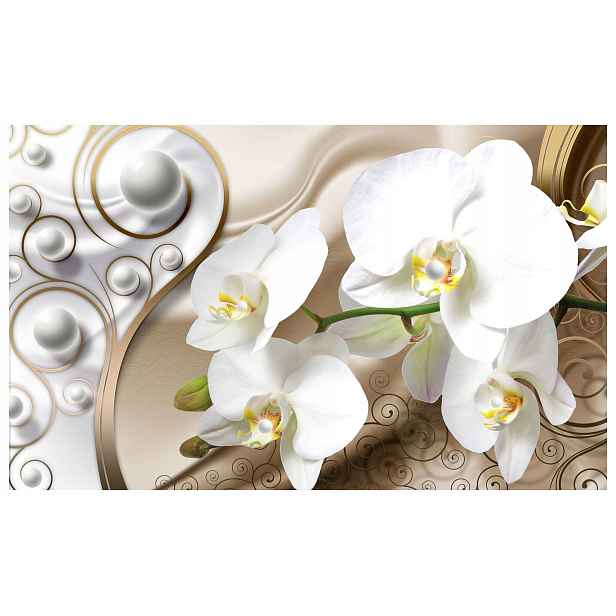 Fototapeta Bílé orchideje Elegance a klid vinylová 254x184 lepidlo