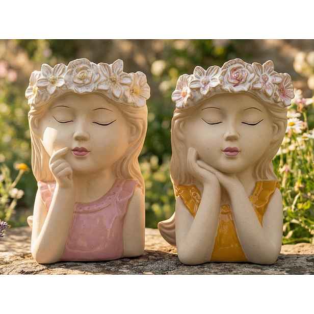 Květináč (2 druhy) Snící dívka