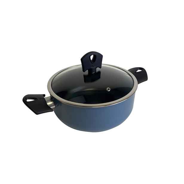 SAN IGNACIO Kastrol s poklicí a nepřilnavým povrchem NOIA 20 cm modrá BGEU-6960