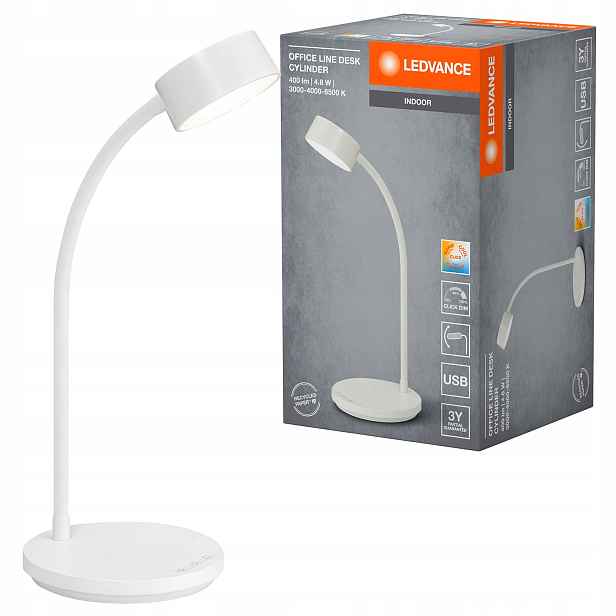 Stolní Led stolní lampa 4.8W 328lm Cct Stmívatelná Bílá Office Line