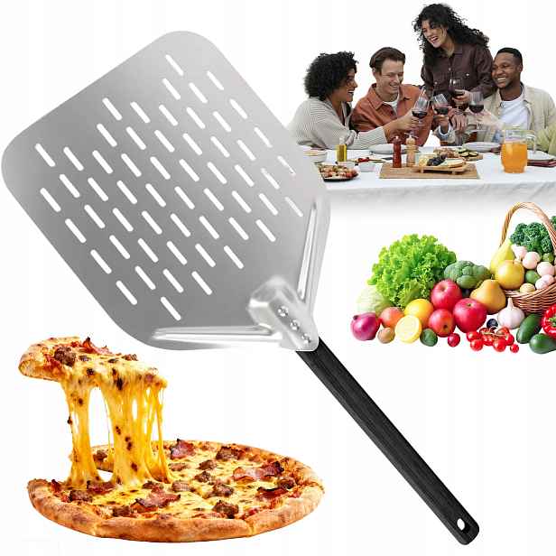 Lopata Na Pizzu Perforovaná lopata profesionální podnos 30X40CM