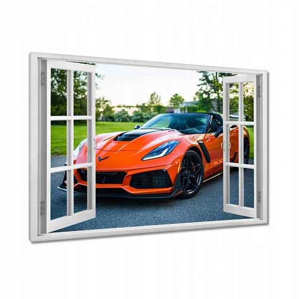 Obrazy 120x80 Oranžové auto