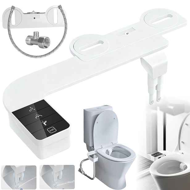 Bidet Na Wc, Mycí Nástavec Se Dvěma Tryskami Pro Děti I Dospělé