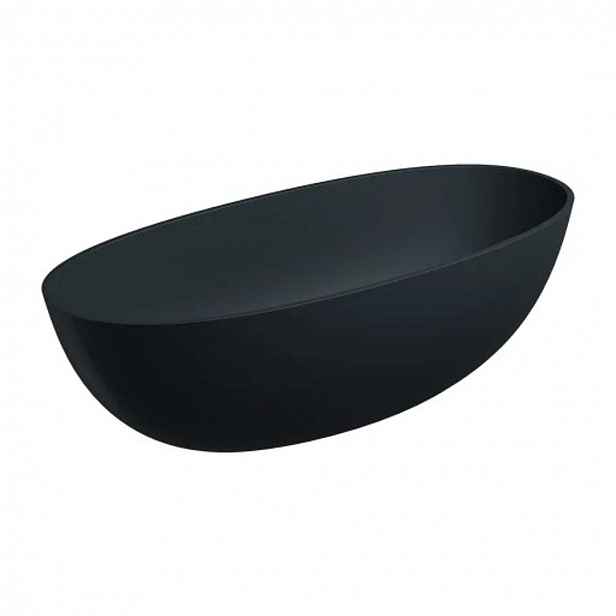 OMNIRES Shell - Volně stojící vana, 175x78 cm, matná černá SHELL175WWBLV
