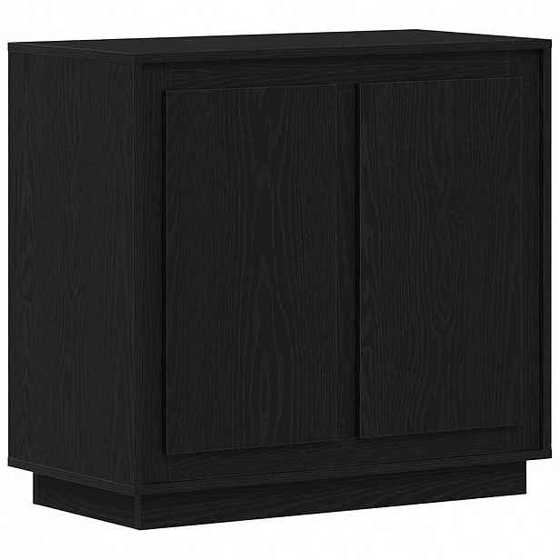 vidaXL Servírovací skříň Černý dub 80 x 40 x 75 cm Kompozitní dřevo