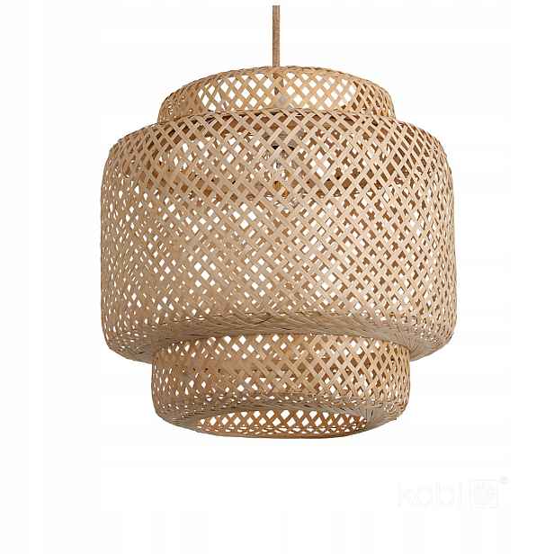 Závěsná lampa boho bambusová pletená 1xE27 60W Boho Bonn Rb Kobi