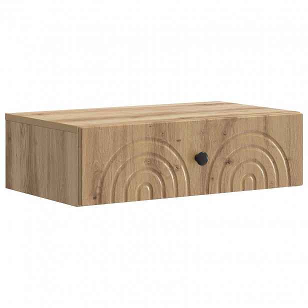 vidaXL Nástěnný boční stůl 59 x 34,5 x 17 cm Kompozitní dřevo