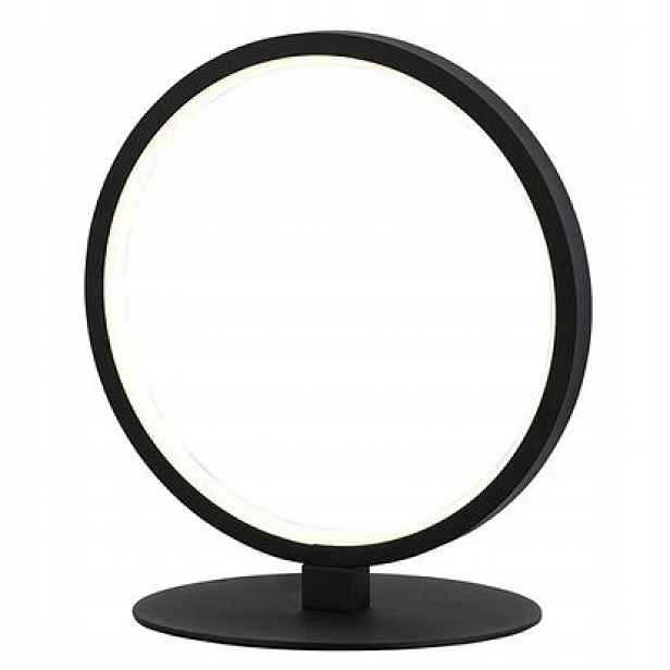 Moderní dekorativní stolní lampa černá Ring Led 20 cm Reality